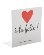 Marque-place "A la folie" - x10