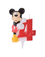 Bougie d’anniversaire Mickey – Chiffre 4
