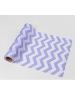 Chemin de table tissu - chevron lavande