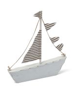 Bateau déco blanc/taupe