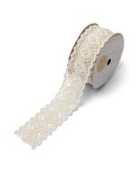 Ruban dentelle ivoire - 5,4 cm