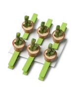 lot de 6 pinces cactus