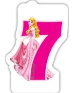 Bougie d'anniversaire 7 – Princesses Disney
