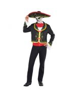 Costume homme squelette jour des morts - Plusieurs tailles disponibles