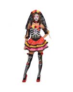 Costume femme squelette jour des morts - Plusieurs tailles disponibles