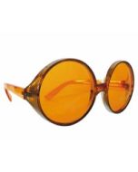 Lunettes Hippie géantes - oranges