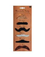 6 Moustaches autocollantes