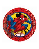 8 Assiettes Spiderman - 23 cm