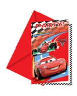 Cartes d'invitations Cars x 6