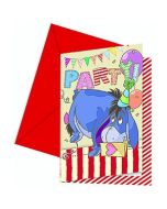 Cartes d'invitation et enveloppes "Winnie Alphabet" x 6 - Disney