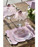 6 Sets de table « Princesse » - Rose