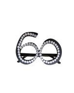 Lunettes âge avec strass - noires - 60