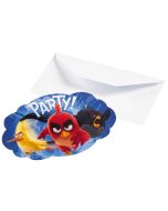 8 invitations Angry Birds