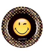 8 assiettes smiley