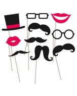 Kit photobooth moustache - 10 pièces
