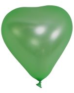 100 ballons coeur - vert émeraude