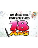 Caleçon dédicace "18 ans"