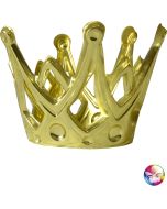 Couronne Princesse dorée avec élastique PVC