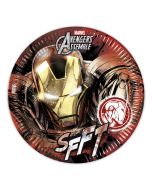 8 assiettes Avengers Ironman