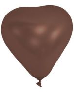 Ballons cœur - chocolat