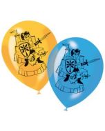 6 ballons latex - Chevalier