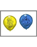 ballons schtroumpfs x10
