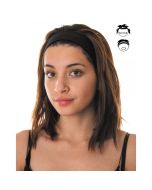 Bandeau élastique pour cheveux 80's - noir