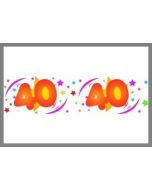 Bannière déco anniversaire - 40 ans