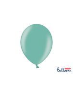 10 ballons 27 cm - menthe métallisé