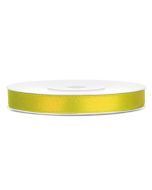 Ruban satin 6 mm - jaune foncé