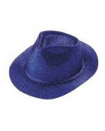 Chapeau paillettes bleu