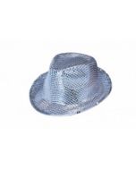 Chapeau sequins argent