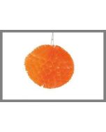 Boule déco à suspendre - orange - 30 cm Ø