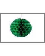 Boule déco à suspendre - vert - 25 cm Ø