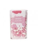 Boîte à bonbons zig zag nuages rose - 3,5 cm x 1,5 cm x 6 cm