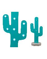 Cactus turquoise LED à prix discount