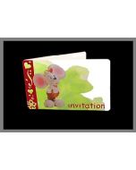 Carte d'invitation - souris folie's