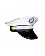 Casquette capitaine luxe - blanche