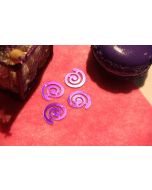 Confettis de table spirale violet 