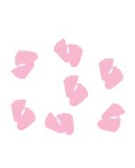 Confettis de table pieds de bébé - rose - 10 gr 