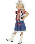 Costume fille Cow Girl 7/9 ans