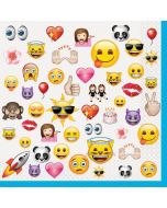 16 serviettes emoji