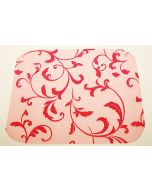 Sets de table Organza Arabesques rectangulaires - fuchsia