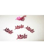 Confettis "Vive Les Mariés" bordeaux