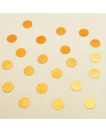 Confettis forme ronde - orange