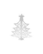 Marque-place arbre de Noël - blanc