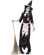 Déguisement femme zombie sorcière de Salem - Taille S