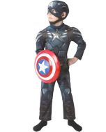 Panoplie garçon Captain America luxe - Taille 8-10 ans