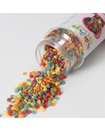 Mini confettis gâteau ronds en sucre multicolores 60 g - 2