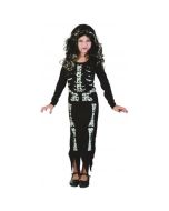Costume fille squelette - Taille 10/12 ans
